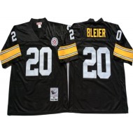 M&N Pittsburgh Steelers #20 Rocky Bleier Black Legacy Jersey