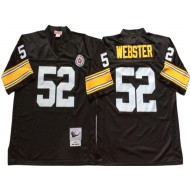 M&N Pittsburgh Steelers #52 Mike Webster Black Legacy Jersey