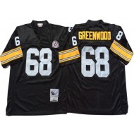 M&N Pittsburgh Steelers #68 L. C. Greenwood Black Legacy Jersey