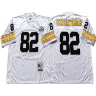 M&N Pittsburgh Steelers #82 John Stallworth White Legacy Jersey