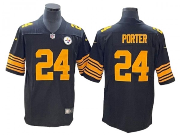 Pittsburgh Steelers #24 Joey Porter Jr. Limited Color Rush Jersey