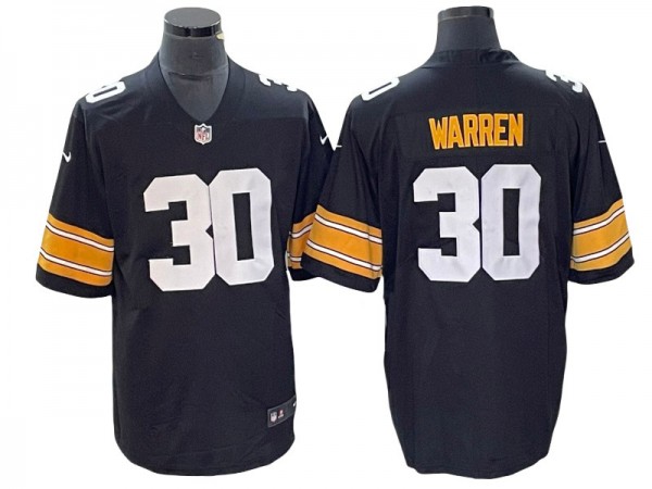 Pittsburgh Steelers #30 Jaylen Warren Black Alternate Limited Jersey