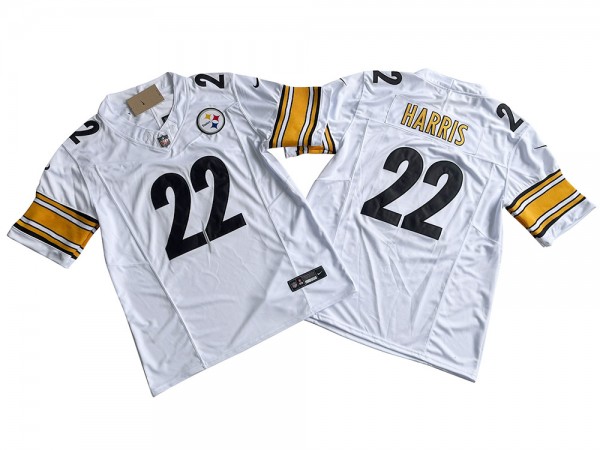 Pittsburgh Steelers #22 Najee Harris White Vapor F.U.S.E. Limited Jersey