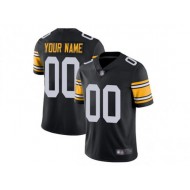 Custom Pittsburgh Steelers Black Alternate Vapor Limited Jersey