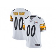 Custom Pittsburgh Steelers White Vapor Limited Jersey