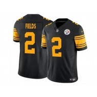 Pittsburgh Steelers #2 Justin Fields Vapor F.U.S.E. Limited Color Rush Jersey