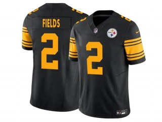 Pittsburgh Steelers #2 Justin Fields Vapor F.U.S.E. Limited Color Rush Jersey