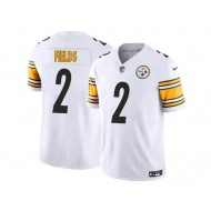 Pittsburgh Steelers #2 Justin Fields White Vapor F.U.S.E. Limited Jersey