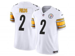 Pittsburgh Steelers #2 Justin Fields White Vapor F.U.S.E. Limited Jersey