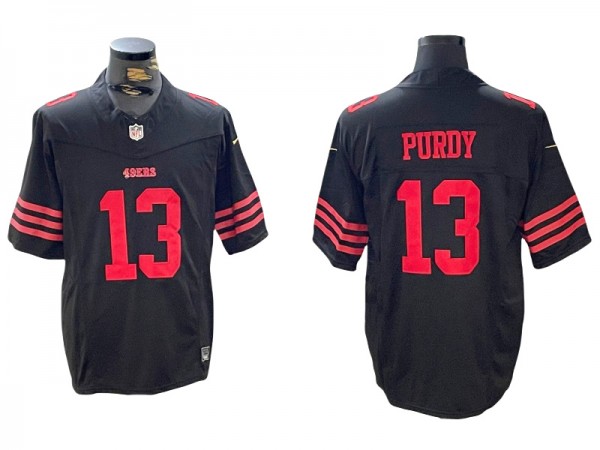 San Francisco 49ers #13 Brock Purdy Black Vapor F.U.S.E. Limited Jersey