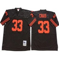 M&N San Francisco 49ers #33 Roger Craig Black 1990 Throwback Jersey