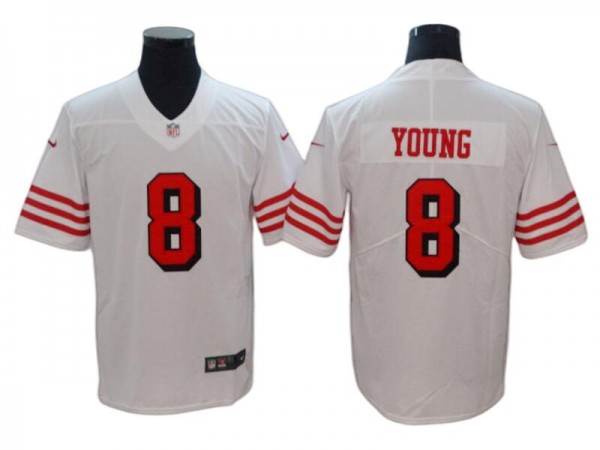 San Francisco 49ers #8 Steve Young White Limited Color Rush Jersey