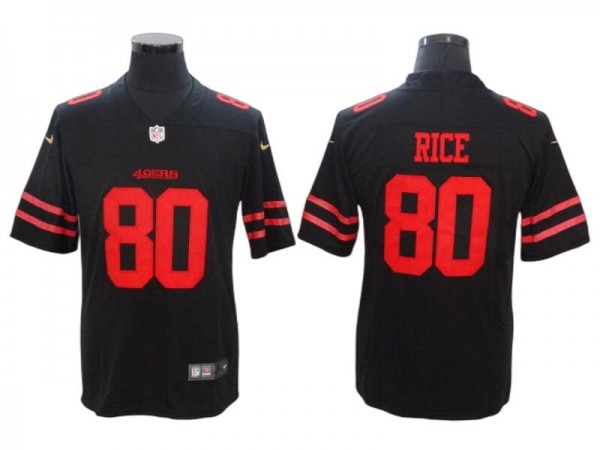 San Francisco 49ers #80 Jerry Rice Black Vapor Limited Jersey