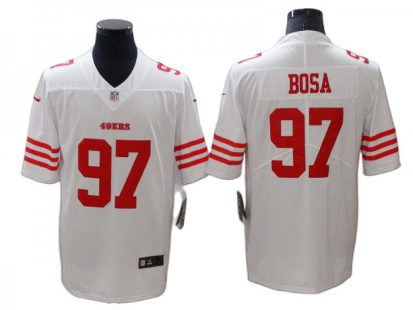 San Francisco 49ers #97 Nick Bosa White Vapor Limited Jersey