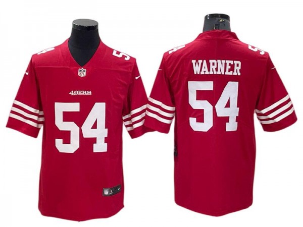 San Francisco 49ers #54 Fred Warner Red Vapor Limited Jersey