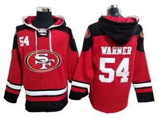 San Francisco 49ers #54 Fred Warner Red Hoodie