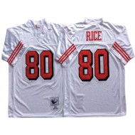 M&N San Francisco 49ers #80 Jerry Rice White 1994 Throwback Jersey