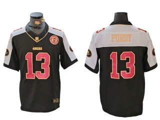 San Francisco 49ers #13 Brock Purdy Black Gold Vapor F.U.S.E. Limited Jersey