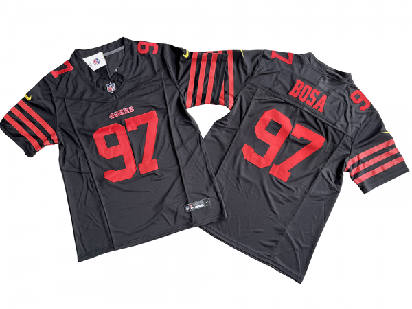 San Francisco 49ers #97 Nick Bosa Black Vapor F.U.S.E. Limited Jersey