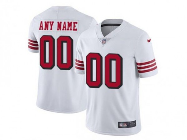 Custom San Francisco 49ers White Rush Limited Jersey