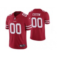 Custom San Francisco 49ers Red Vapor Limited Jersey