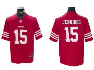 San Francisco 49ers #15 Jauan Jennings Red Vapor Limited Jersey