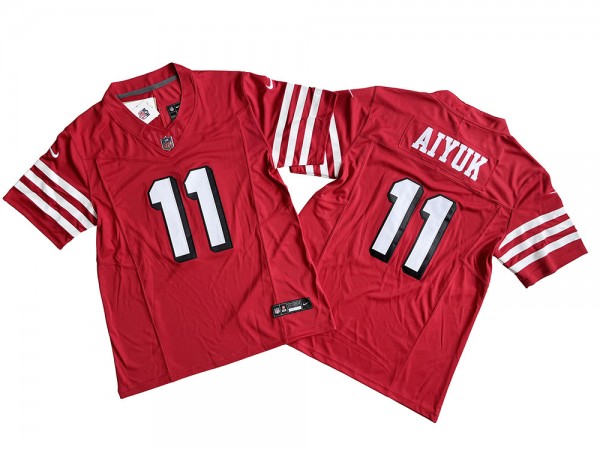 San Francisco 49ers #11 Brandon Aiyuk Red Alternate Vapor F.U.S.E. Limited Jersey