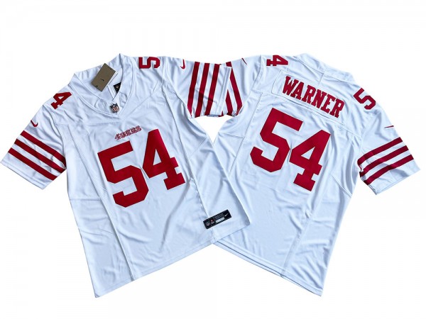 San Francisco 49ers #54 Fred Warner White Vapor F.U.S.E. Limited Jersey