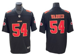 San Francisco 49ers #54 Fred Warner Black Fashion Limited Jersey