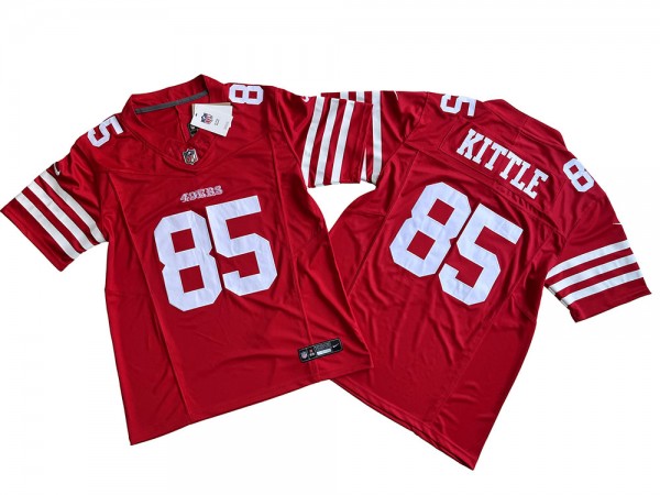 San Francisco 49ers #85 George Kittle Red Vapor F.U.S.E. Limited Jersey