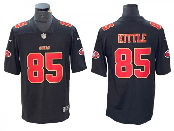 San Francisco 49ers #85 George Kittle Black Fashion Limited Jersey