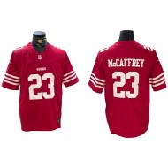 San Francisco 49ers #23 Christian McCaffrey Red Vapor F.U.S.E. Limited Jersey