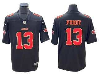 San Francisco 49ers #13 Brock Purdy Black Fashion Limited Jersey