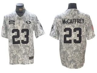 San Francisco 49ers #23 Christian McCaffrey 2024 Salute to Service Limited Jersey