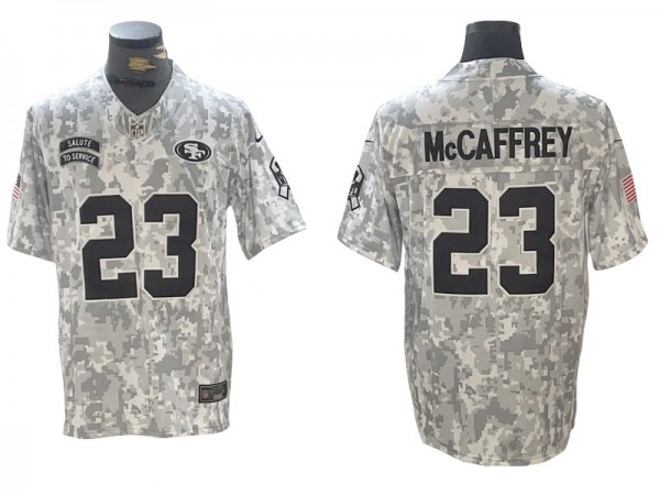 San Francisco 49ers #23 Christian McCaffrey 2024 Salute to Service Limited Jersey