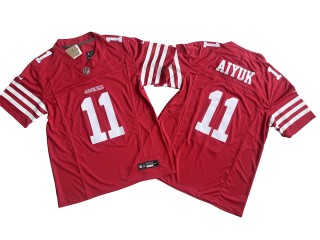 San Francisco 49ers #11 Brandon Aiyuk Red Vapor F.U.S.E. Limited Jersey