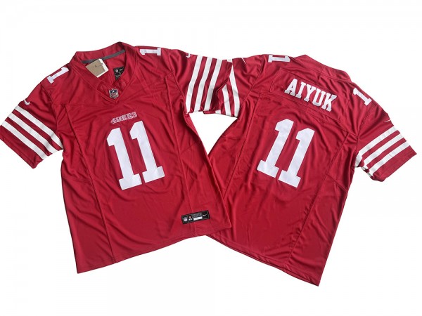 San Francisco 49ers #11 Brandon Aiyuk Red Vapor F.U.S.E. Limited Jersey