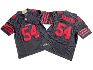 San Francisco 49ers #54 Fred Warner Black Vapor F.U.S.E. Limited Jersey