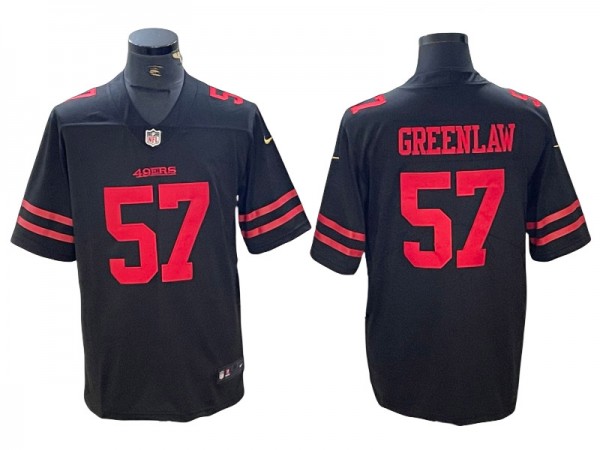 San Francisco 49ers #57 Dre Greenlaw Black Vapor Limited Jersey