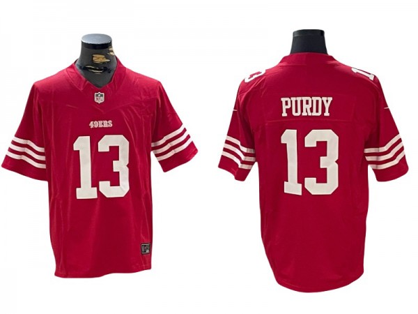 San Francisco 49ers #13 Brock Purdy Red Vapor F.U.S.E. Limited Jersey