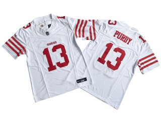 San Francisco 49ers #13 Brock Purdy White Vapor F.U.S.E. Limited Jersey