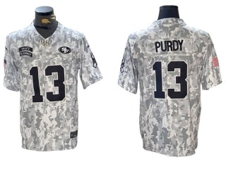 San Francisco 49ers #13 Brock Purdy 2024 Salute to Service Limited Jersey