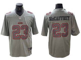 San Francisco 49ers #23 Christian McCaffrey Gray Atmosphere Jersey