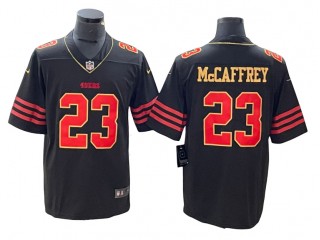 San Francisco 49ers #23 Christian McCaffrey Black Gold Vapor Limited Jersey