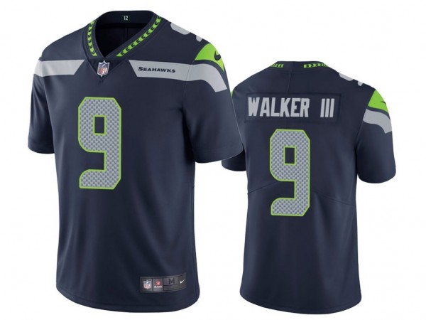 Seattle Seahawks #9 Kenneth Walker III Navy Vapor Limited Jersey