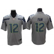 Seattle Seahawks 12s Gray Alternate Vapor Limited Jersey