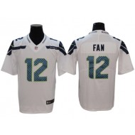 Seattle Seahawks 12s White Vapor Untouchable Limited Jersey