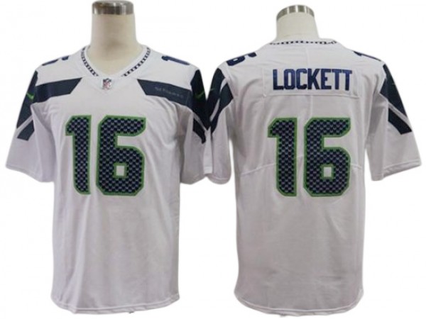 Seattle Seahawks #16 Tyler Lockett White Vapor Limited Jersey