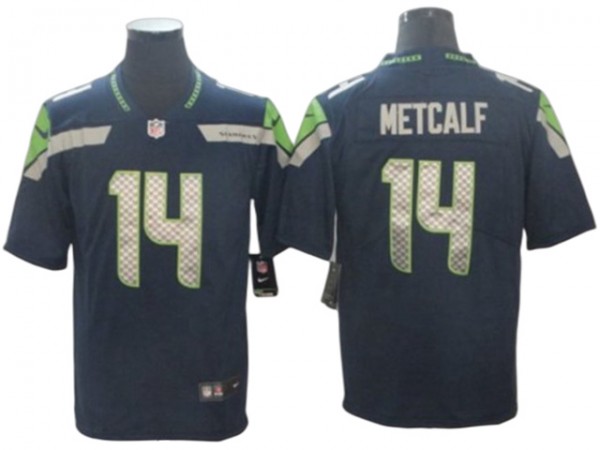 Seattle Seahawks #14 DK Metcalf Navy Vapor Limited Jersey