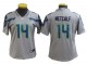 Women Seattle Seahawks #14 DK Metcalf Vapor Limited Jersey - White/Grey